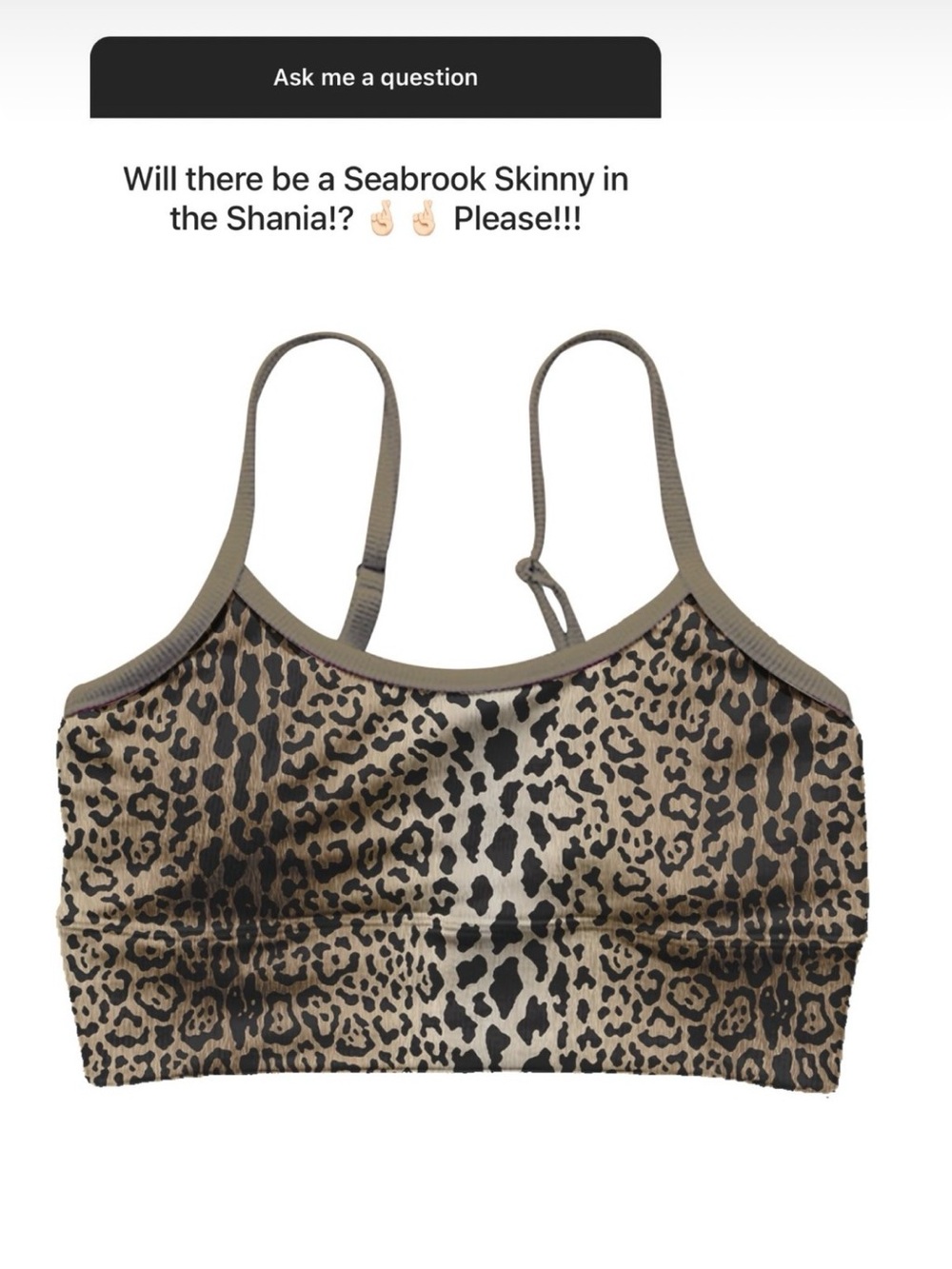LainSnow Leopard Print Bikini Top in Brown and Black - Picture 2 of 2